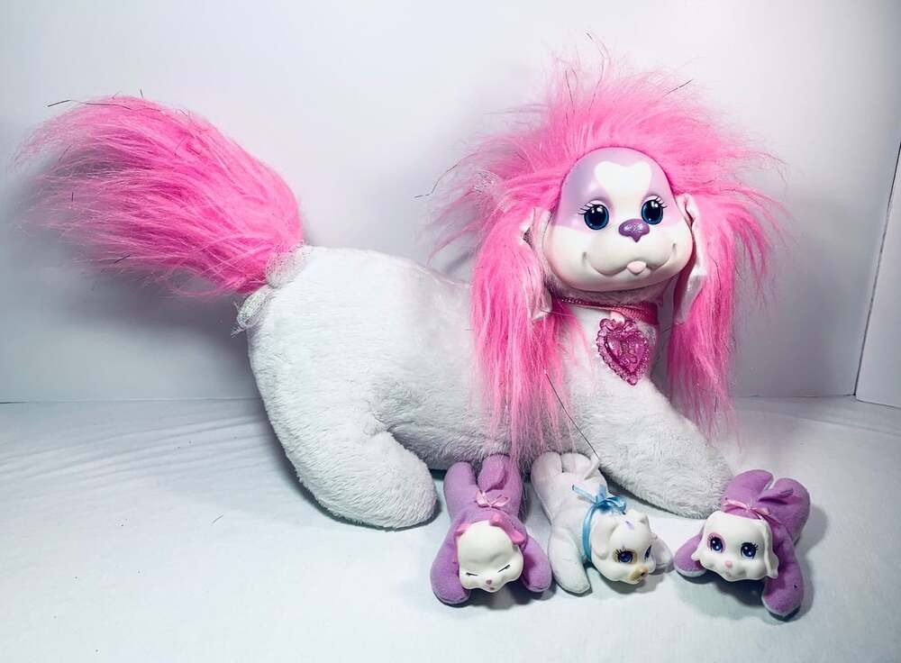 Puppy Surprise with 3 pups plush dog